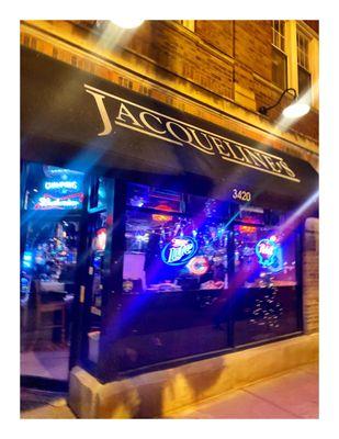 Jacqueline's. 3420 N Broadway St, Chicago, IL   Dive Bar?! ...RegularOne.Pub (?!) Busy Noisy Good Music. Friendly.Nice & Clean. Cool.