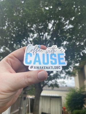 Cool stickers! The profits from awaken go to feed hungry kids!