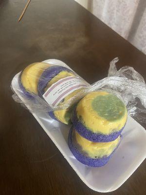 Ube moldy dessert