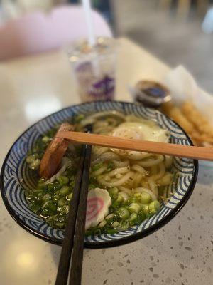 Tempura shrimp udon