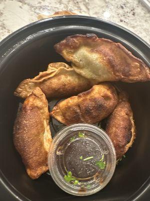 Burned pot stickers