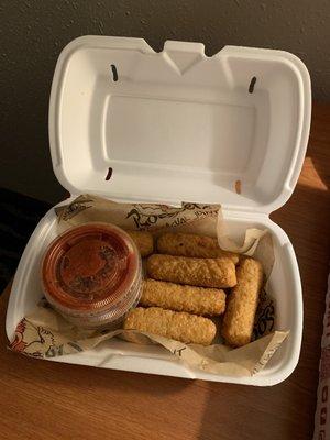 Mozzarella cheese sticks