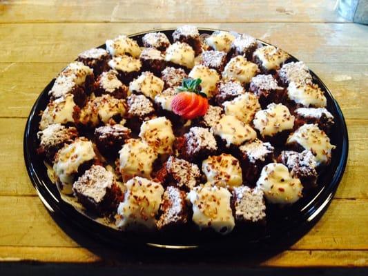 A dessert tray for our friends at Elizabeth Arden in the Mall