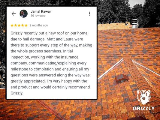 Satisfied Storm Restoration Client from Maple Grove, MN