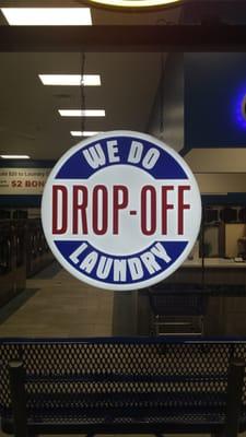 We do drop-off laundry! Ask about our Wash-Dry-Fold service!