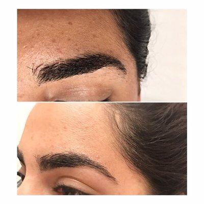 Brow sharp and clean up