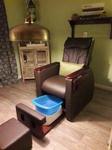 Pedicure room. We use Organic/All Natural Products