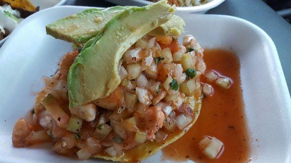 Mariscos tostadas