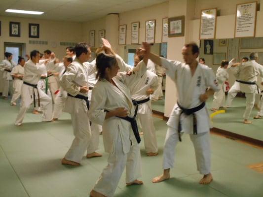 Shido Kan Karate is practiced on each other