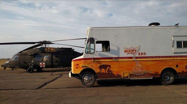 Truck is as big as the Blackhawk helicopter that fed 48 wildland firefighters.