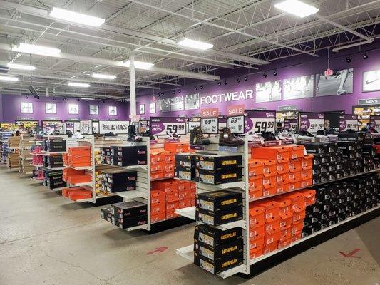 Footwear Area in Dunham's Adrian