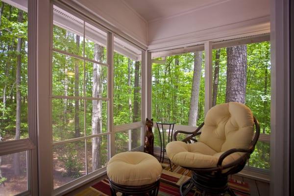 Eze Breeze in screened porch addition