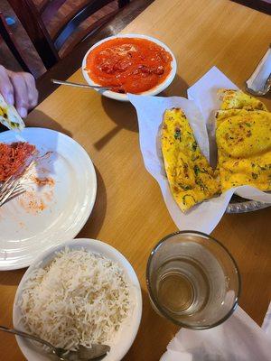 Chicken makhani and naan