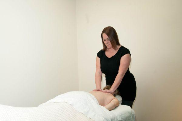 Massage therapy by licensed massage therapist