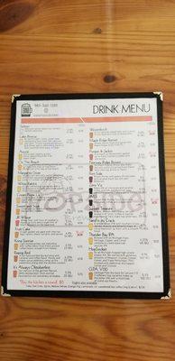 Beer menu