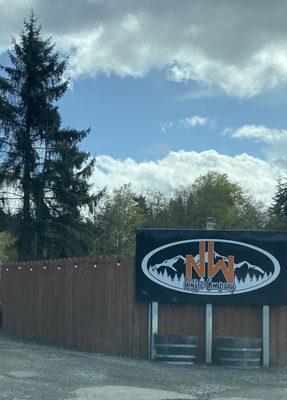 Don't blink and miss the sign - this drive thru coffee shop is set back a bit from Hwy 101