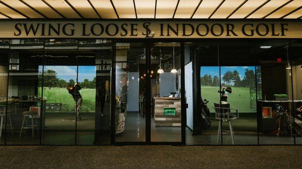 Swing Loose Indoor Golf Storefront