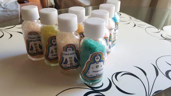 I provide organic salts and oils for clients. These  products are used to realign the mind body and spirit.