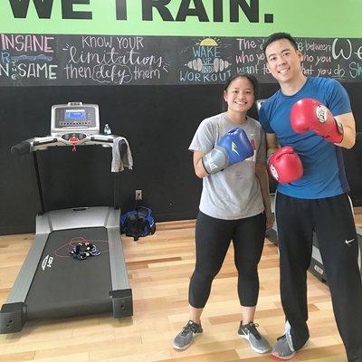 Fight Factor Class with two of our Fit Fanatics - Cha and Paul!