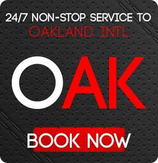 24 hour non-stop taxi service to Oakland International Airport