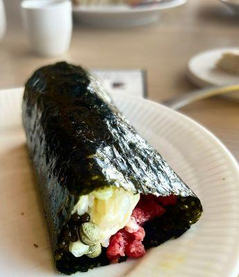 Beef Tartare hand roll