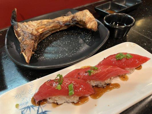 Yellowtail collar, Blue Fin Tuna Sushi