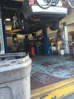 Getting oil changed