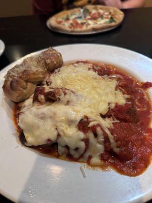 Chicken parmigiana special. It was just okay.