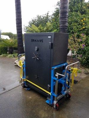 Transport and Installation of high end safe