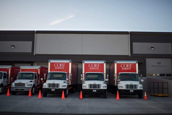 Look for our fleet of CORT trucks serving the Puget Sound area and beyond.