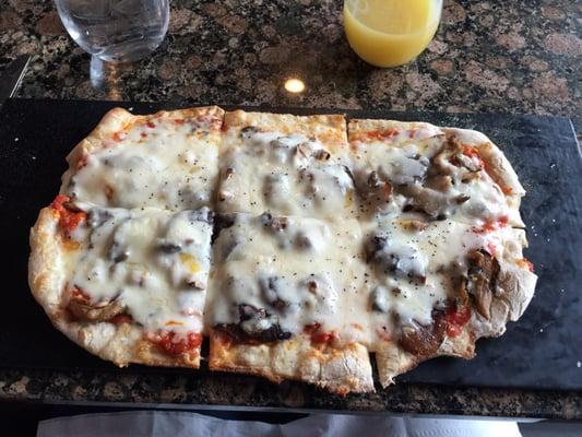 Italian Cheeses pizza (added mushrooms)