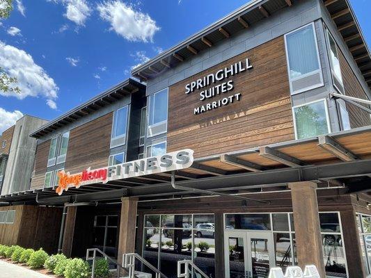 SpringHill Suites above an Orange Theory