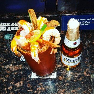 One of the best micheladas...my bad  The best michelada in town at el maguey sports bar