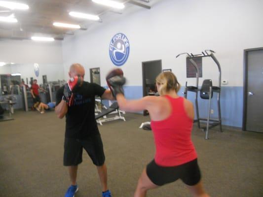 Work the mits with Paul Barrientes