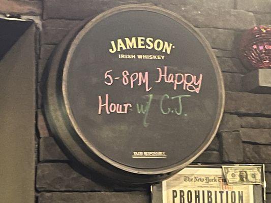 When is Happy Hour? Now!