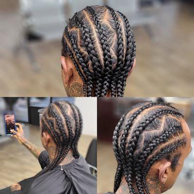 Cornrows with no hair added