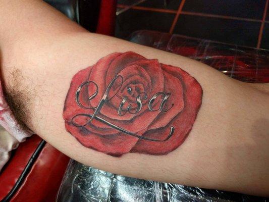 #name in rose  #qualityinktattoo