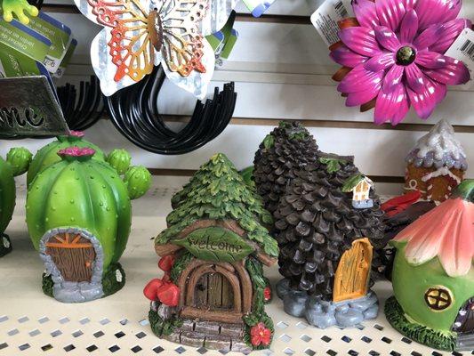 Fairy houses for the garden.