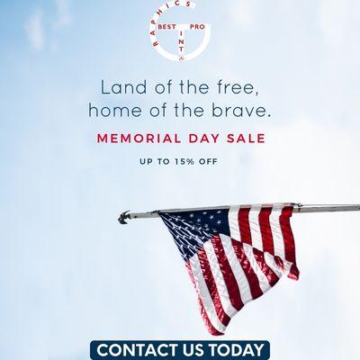 Memorial Day Sale