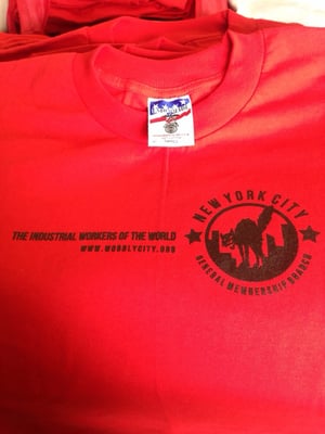 Custom tees for the IWW NYC