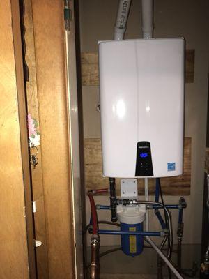 Gas Tankless water heater install a very efficient way to get hot water and keep it coming for as long as you need