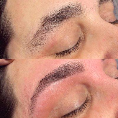 Brow shaping!