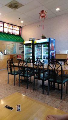 Interior of the restaurant.