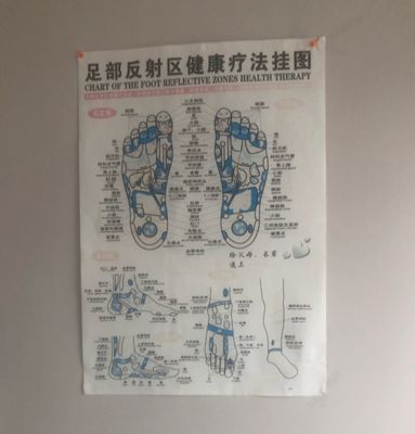 Acu/ pressure point foot chart