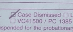 Case dismissed!