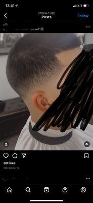 This is what I asked for (mid, skin drop fade)