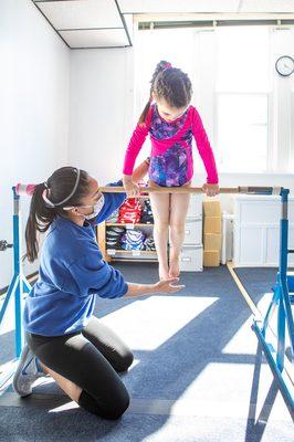 Preschool gymnastics.