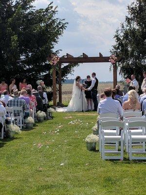 Garden Ceremony - Cedar Pergola