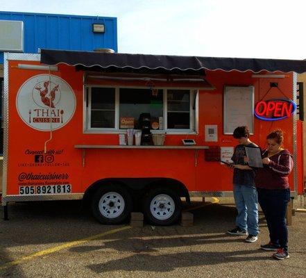 Thai food truck!  Not what I expected, much better.