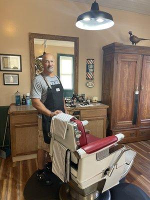 Russ Kefover, owner/barber.